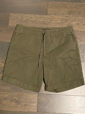 Banana Republic Olive Drawstring Athletic Shorts